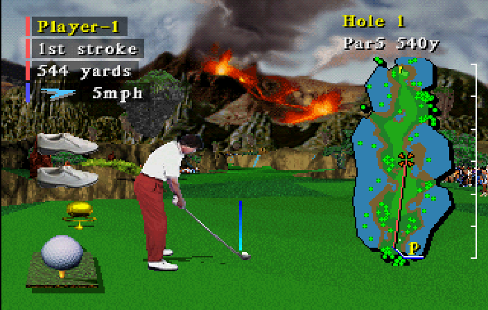 Hyper Golf: Devil's Course screenshot 2 for Sega Saturn